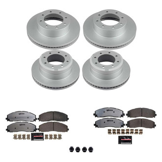 PowerStop® - Z36 Evolution Geomet® Plain Front and Rear Brake Kit