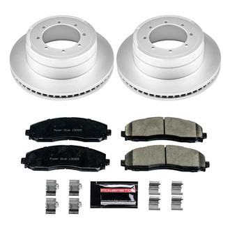 PowerStop® - Z23 Evolution Geomet® Plain Rear Brake Kit