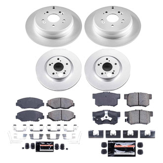 PowerStop® - Z23 Evolution Geomet® Plain Front and Rear Brake Kit