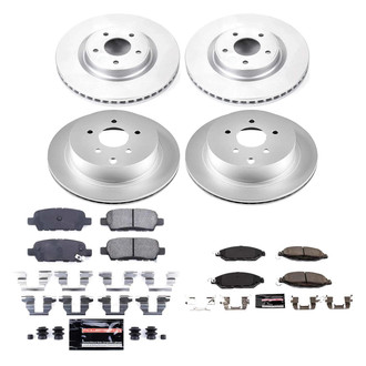 PowerStop® - Z23 Evolution Geomet® Plain Front and Rear Brake Kit