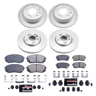 PowerStop® - Z23 Evolution Geomet® Plain Front and Rear Brake Kit
