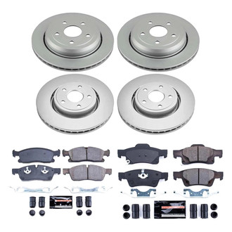 PowerStop® - Z23 Evolution Geomet® Plain Front and Rear Brake Kit