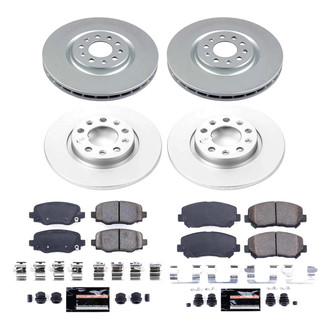 PowerStop® - Z23 Evolution Geomet® Plain Front and Rear Brake Kit
