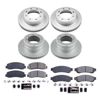 PowerStop® - Z23 Evolution Geomet® Plain Front and Rear Brake Kit