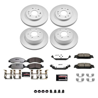 PowerStop® - Z36 Evolution Geomet® Plain Front and Rear Brake Kit