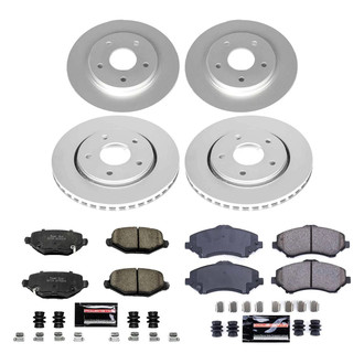 PowerStop® - Z23 Evolution Geomet® Plain Front and Rear Brake Kit