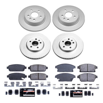 PowerStop® - Z23 Evolution Geomet® Plain Front and Rear Brake Kit