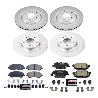PowerStop® - Z23 Evolution Geomet® Plain Front and Rear Brake Kit