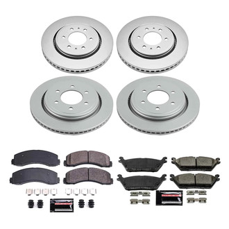 PowerStop® - Z23 Evolution Geomet® Plain Front and Rear Brake Kit