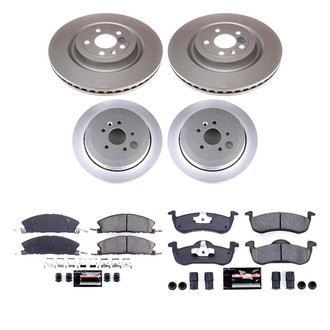 PowerStop® - Z23 Evolution Geomet® Plain Front and Rear Brake Kit