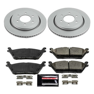 PowerStop® - Z23 Evolution Geomet® Plain Rear Brake Kit