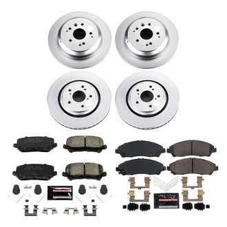 PowerStop® - Z23 Evolution Geomet® Plain Front and Rear Brake Kit