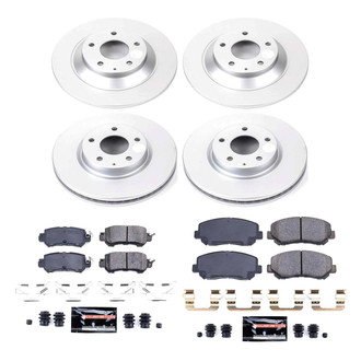 PowerStop® - Z23 Evolution Geomet® Plain Front and Rear Brake Kit