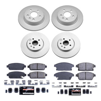 PowerStop® - Z23 Evolution Geomet® Plain Front and Rear Brake Kit