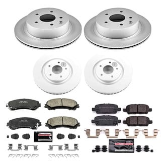 PowerStop® - Z23 Evolution Geomet® Plain Front and Rear Brake Kit