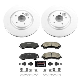 PowerStop® - Z23 Evolution Geomet® Plain Front Brake Kit