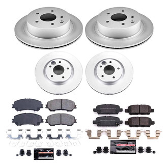PowerStop® - Z23 Evolution Geomet® Plain Front and Rear Brake Kit