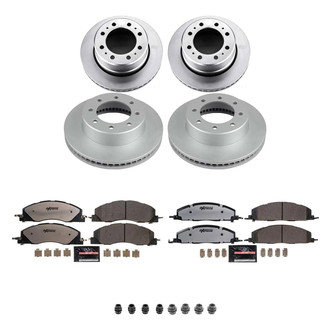 PowerStop® - Z36 Evolution Geomet® Plain Front and Rear Brake Kit