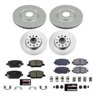 PowerStop® - Z23 Evolution Geomet® Plain Front and Rear Brake Kit