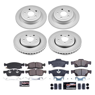 PowerStop® - Z23 Evolution Geomet® Plain Front and Rear Brake Kit