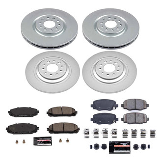 PowerStop® - Z23 Evolution Geomet® Plain Front and Rear Brake Kit
