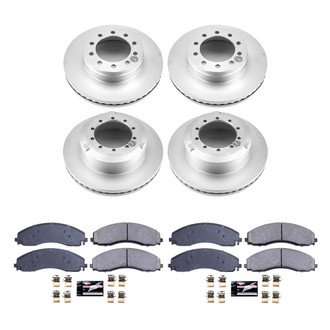 PowerStop® - Z23 Evolution Geomet® Plain Front and Rear Brake Kit