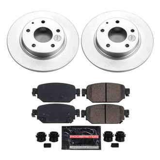 PowerStop® - Z23 Evolution Geomet® Plain Rear Brake Kit