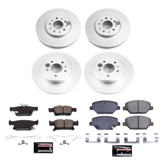PowerStop® - Z23 Evolution Geomet® Plain Front and Rear Brake Kit