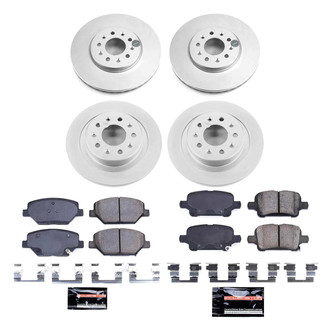 PowerStop® - Z23 Evolution Geomet® Plain Front and Rear Brake Kit