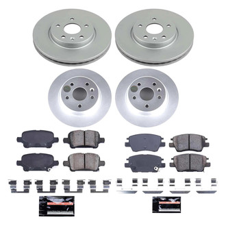 PowerStop® - Z23 Evolution Geomet® Plain Front and Rear Brake Kit