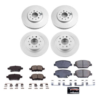 PowerStop® - Z23 Evolution Geomet® Plain Front and Rear Brake Kit