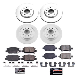 PowerStop® - Z23 Evolution Geomet® Plain Front and Rear Brake Kit