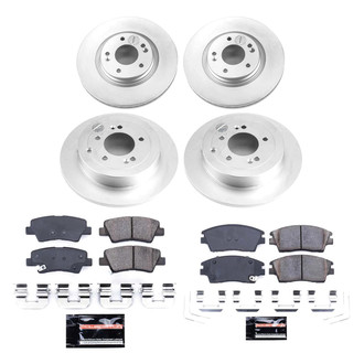 PowerStop® - Z23 Evolution Geomet® Plain Front and Rear Brake Kit