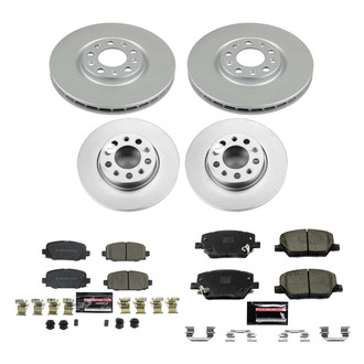 PowerStop® - Z23 Evolution Geomet® Plain Front and Rear Brake Kit