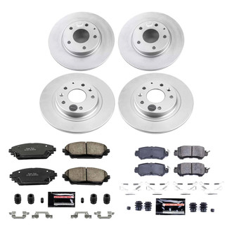 PowerStop® - Z23 Evolution Geomet® Plain Front and Rear Brake Kit