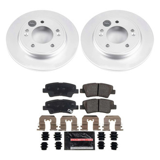 PowerStop® - Z23 Evolution Geomet® Plain Rear Brake Kit