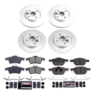 PowerStop® - Z23 Evolution Geomet® Plain Front and Rear Brake Kit