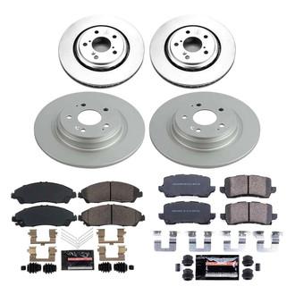 PowerStop® - Z23 Evolution Geomet® Plain Front and Rear Brake Kit