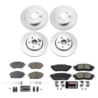 PowerStop® - Z23 Evolution Geomet® Plain Front and Rear Brake Kit