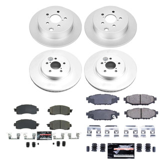 PowerStop® - Z23 Evolution Geomet® Plain Front and Rear Brake Kit