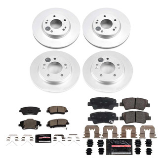 PowerStop® - Z23 Evolution Geomet® Plain Front and Rear Brake Kit