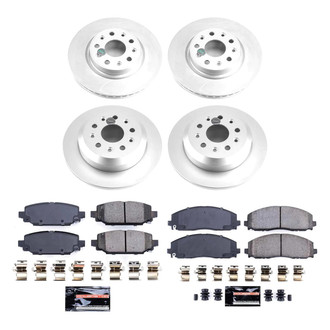 PowerStop® - Z23 Evolution Geomet® Plain Front and Rear Brake Kit