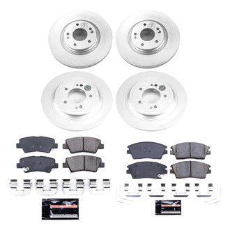 PowerStop® - Z23 Evolution Geomet® Plain Front and Rear Brake Kit