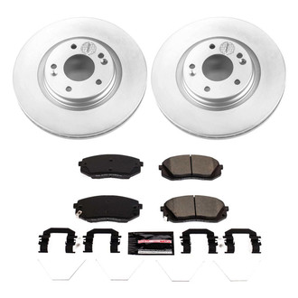 PowerStop® - Z23 Evolution Geomet® Plain Front Brake Kit