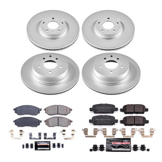 PowerStop® - Z23 Evolution Geomet® Plain Front and Rear Brake Kit