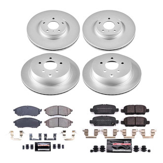 PowerStop® - Z23 Evolution Geomet® Plain Front and Rear Brake Kit