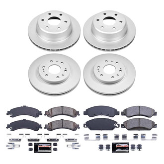 PowerStop® - Z23 Evolution Geomet® Plain Front and Rear Brake Kit