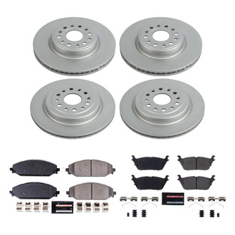 PowerStop® - Z23 Evolution Geomet® Plain Front and Rear Brake Kit