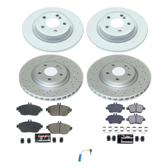 PowerStop® - Z23 Evolution Geomet® Plain Front and Rear Brake Kit