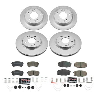 PowerStop® - Z23 Evolution Geomet® Plain Front and Rear Brake Kit